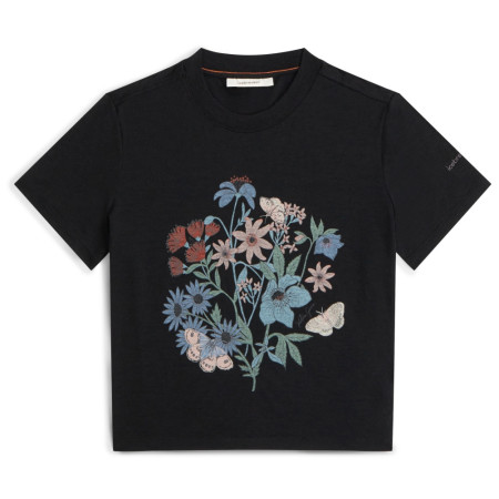 Maglietta da donna Icebreaker Merino 150 Tech Lite SS Crop Tee NZ Flora