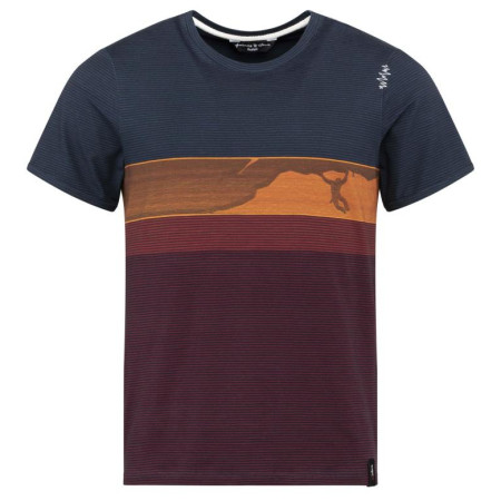 Maglietta da uomo Chillaz Kamu Climbing blu/rosso Multicolor Red