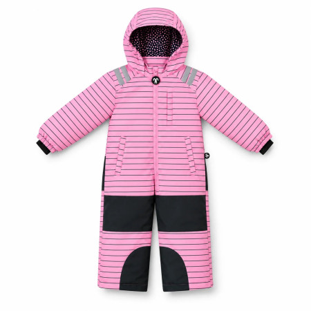 Tuta per bambini DucKsday Junior Snowsuit rosa Pink/Green