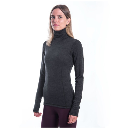 Maglietta sportiva da donna Sensor Merino Bold Roll Neck dl.rukáv