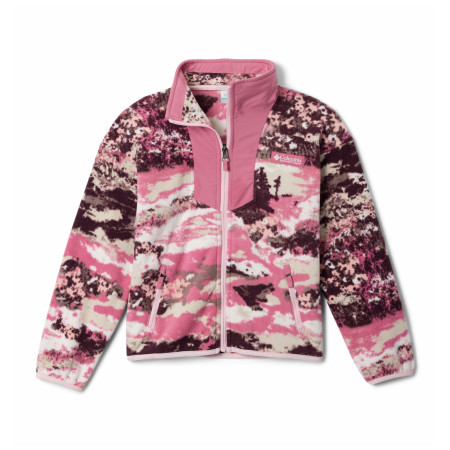 Felpa da bambino Columbia Sequoia Grove™ Printed Full Zip Fleece Rosette Fieldaz rosa Rosette Fieldaz