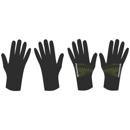 Guanti per bambini Progress DT COOLIO GLOVES 26RZ nero/verde Black/Lime
