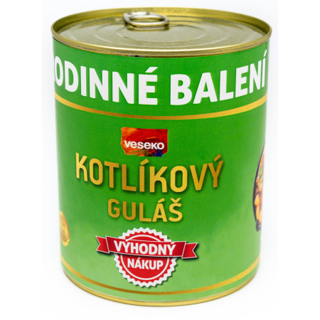Pasto pronto VESEKO Kotlíkový guláš 800g verde