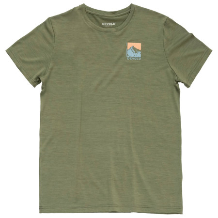 Maglietta da uomo Devold Classic "Summit" Tee Man verde LICHEN