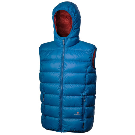 Gilet da uomo Warmpeace Alamo blu Petrol/MarsRed