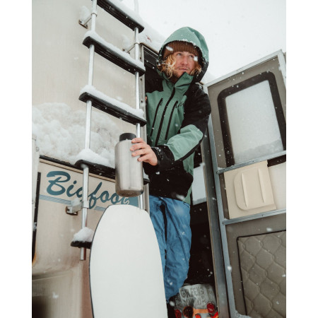 Bottiglia in acciaio inox Klean Kanteen Wide w/Wide Loop Cap - brushed stainless 1900 ml