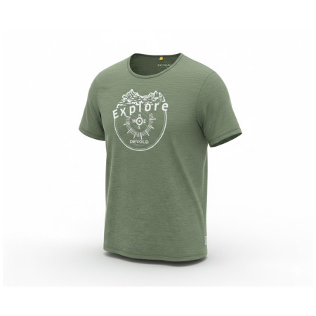 Maglietta da uomo Devold Active Explore Tee Man verde Forest