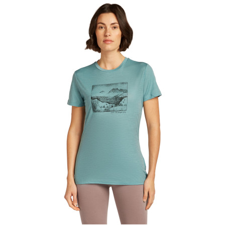 Maglietta da donna Icebreaker Women Merino 150 Tech Lite SS Tee Terrain