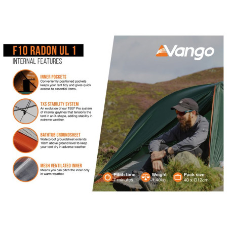 Tenda ultraleggera Force Ten Radon UL 1