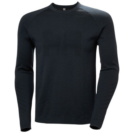 Maglietta funzionale da uomo Helly Hansen Lifa Merino Knitevo Crew nero 990 Black