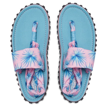 Sandali da donna Gumbies Slingback Neon Palm blu/rosa modrá/růžová