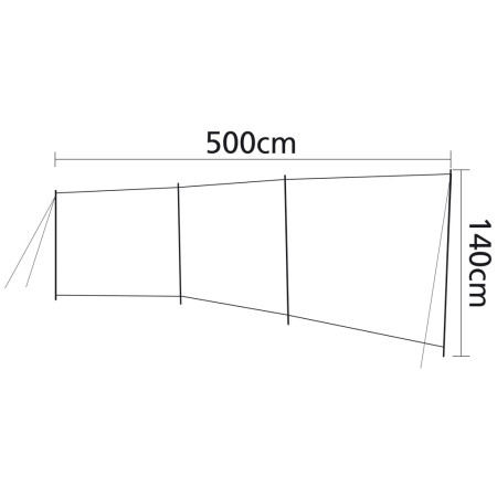 Paravento Bo-Camp Brendan - 3 díly