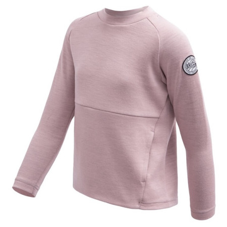 Felpa sportiva per bambini Sensor Merino Upper Traveller Pink rosa chiaro Pink