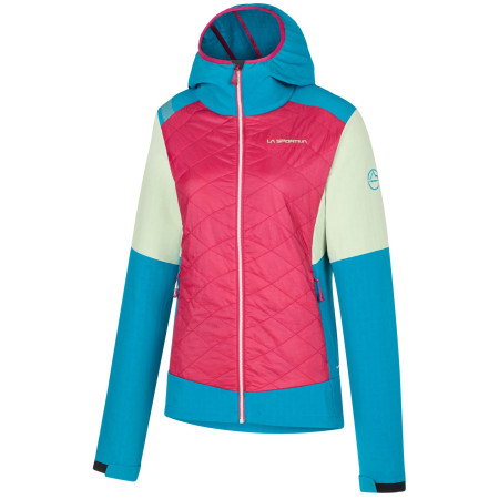 Giacca da donna La Sportiva Kap Hybrid Hoody W rosa/blu Cerise/Crystal