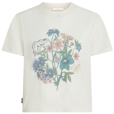 Maglietta da donna Icebreaker Merino 150 Tech Lite SS Crop Tee NZ Flora