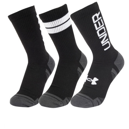 Set di calzini Under Armour Perf Tech Nov 3pk Crew nero/bianco Black/White