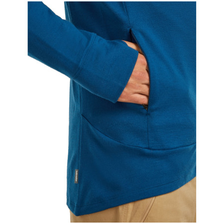 Felpa funzionale da uomo Icebreaker M Mer 260 Quantum IV LS Zip Hoodie