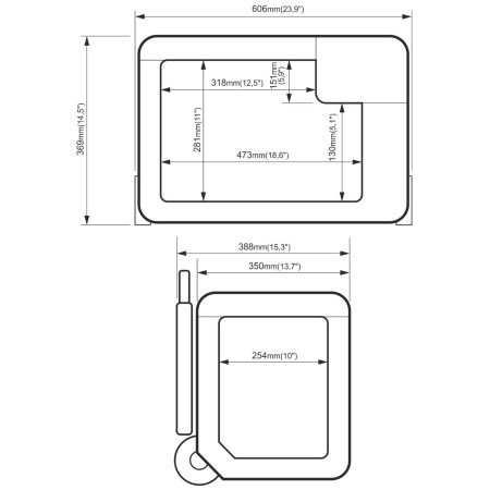 Frigorifero a compressore Yolco BCX30