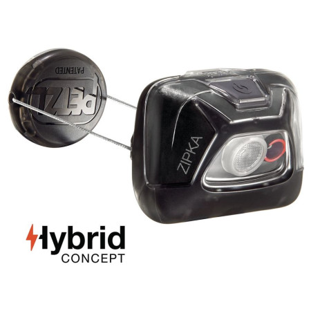 Lampada frontale Petzl Zipka nero