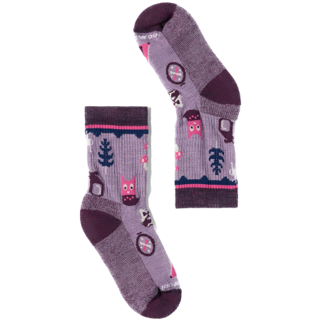 Calzini per bambini Smartwool Kids' Hike Light Cushion Critter Cache C viola Purple Dawn