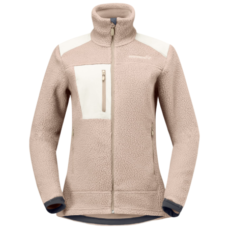 Felpa da donna Norrona trollveggen warm3 Jacket beige Winter Twig