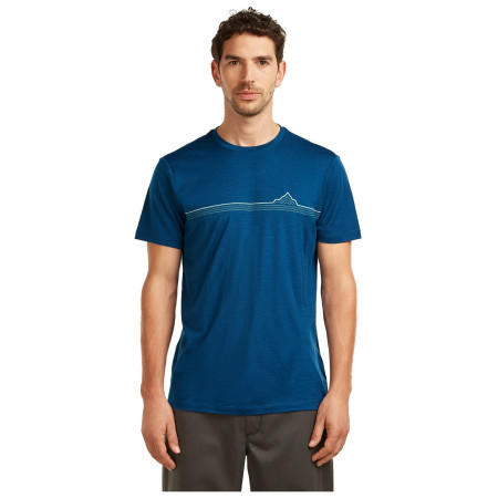 Maglietta da uomo Icebreaker Men Merino 150 Tech Lite SS Tee Range Stripes