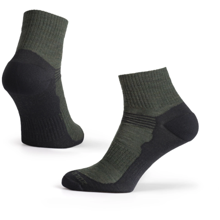 Calze Zulu Merino Lite verde green/black