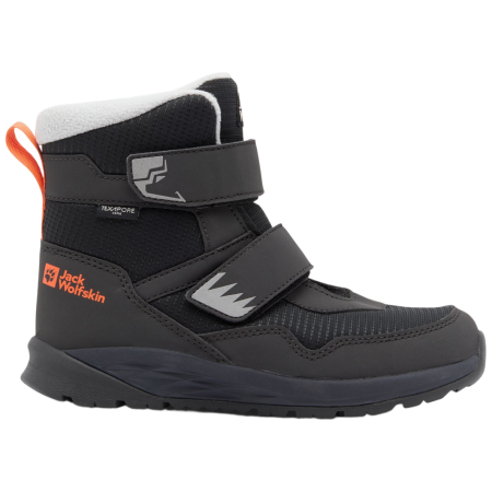 Stivali invernali per bambini Jack Wolfskin Polar Bear-B Texapore Mid Vc K - Phantom nero phantom