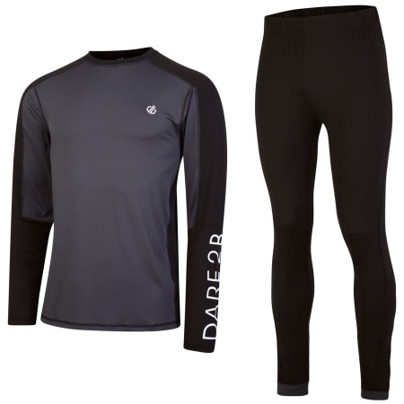 Set sportivo da uomo Dare 2b Exchange III Thermal Baselayer Set nero/grigio Black/Ebony