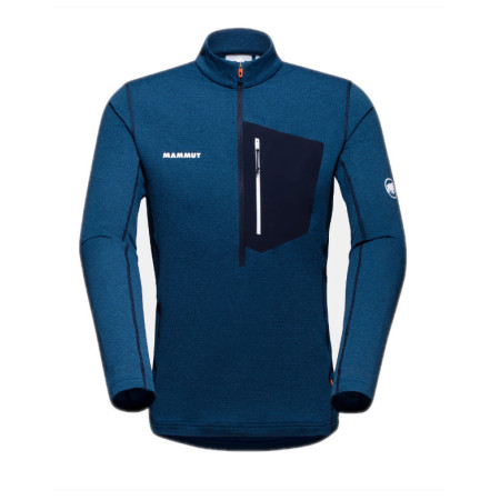 Felpa funzionale da uomo Mammut Aenergy Light ML Half Zip Pull Men blu ice/marine