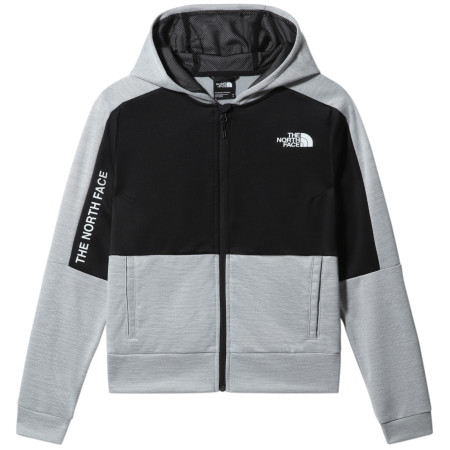 Felpa da donna The North Face Ma Full Zip Fleece 2022 grigio/nero Tnflightgreyhthr/Tnfblack