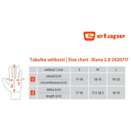 Guanti da donna Etape Diana 2.0