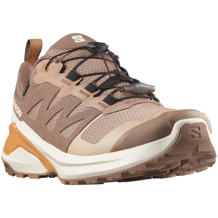 Scarpe da corsa da donna Salomon X-Adventure Gore-Tex marrone Mocha Mousse / Vanilla Ice / Turmeric