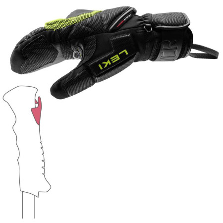 Guanti da sci Leki WCR Coach 3D Mitt