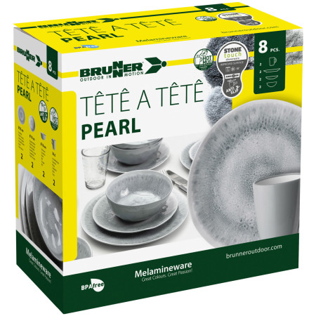 Set di stoviglie Brunner Set tête-à-tête Pearl 8 pcs