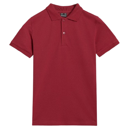 Maglietta da bambino 4F Polo Shirt M614 rosso DARK RED