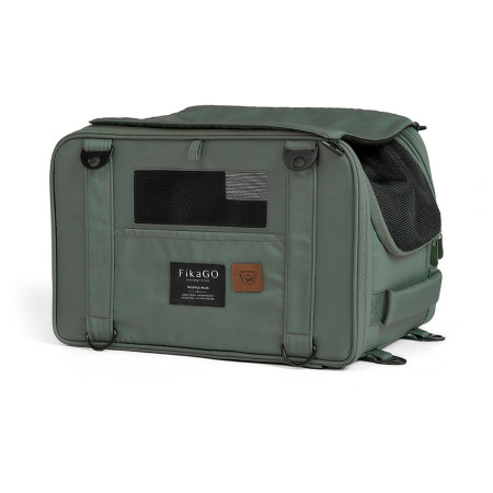 Borsa da trasporto per cani FikaGo Truffle Plus khaki Green