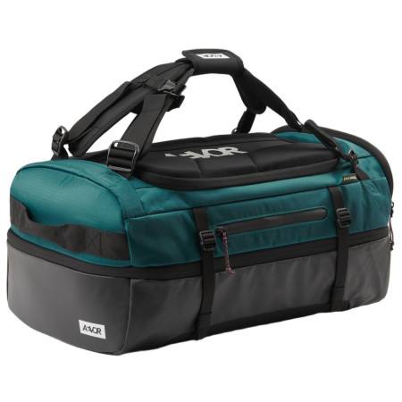Borsa sportiva Aevor Duffel Pack nero/turchese Proof Evergreen