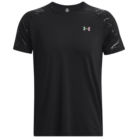Maglietta funzionale da uomo Under Armour Rush Emboss SS nero Black / / Black