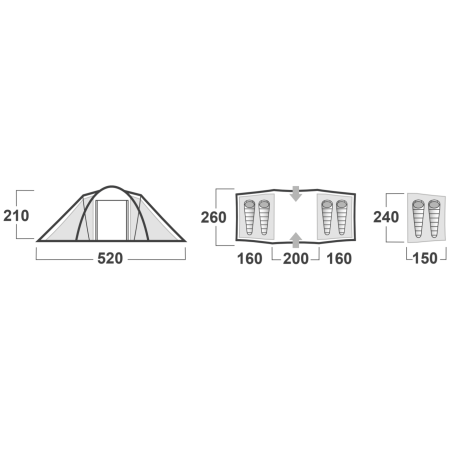 Tenda familiare Husky Boston 4