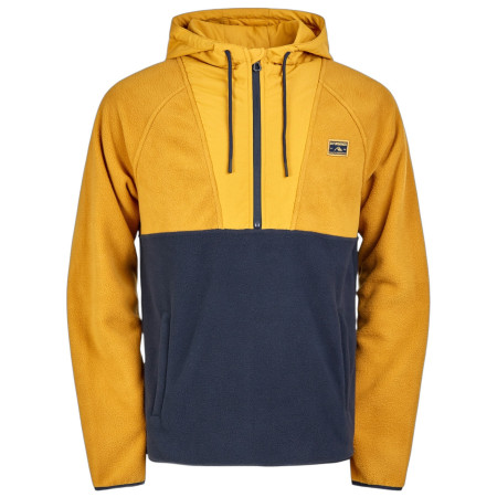 Felpa funzionale da uomo Fundango Carlos Fleece Pullover giallo kangoo