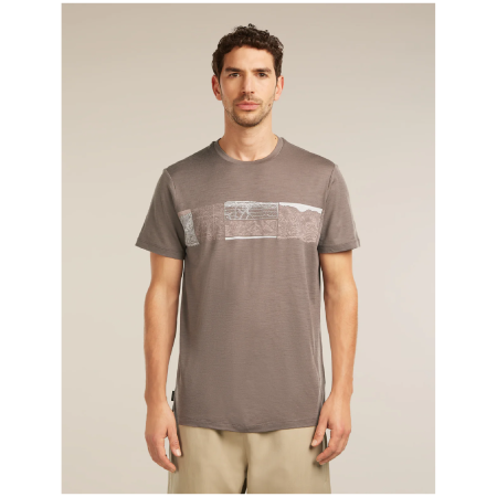 Maglietta funzionale da uomo Icebreaker Men Merino 150 Tech Lite SS Tee Elevation Line