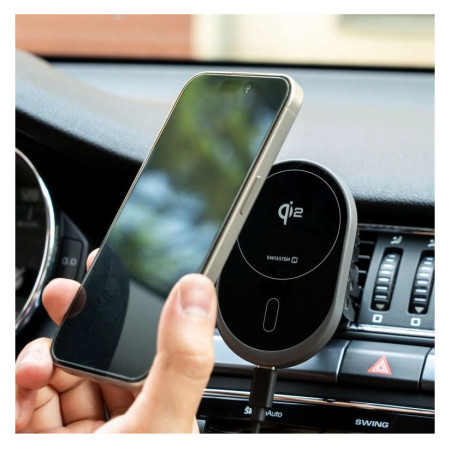 Supporto da auto Swissten MagRIDE Qi2
