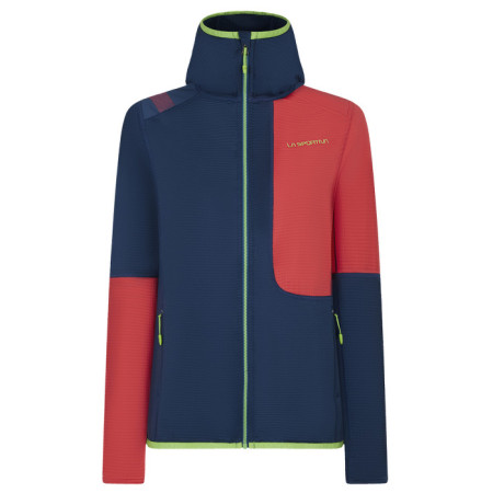 Giacca da donna La Sportiva Granite Hoody W blu/rosa Opal/Hibiscus