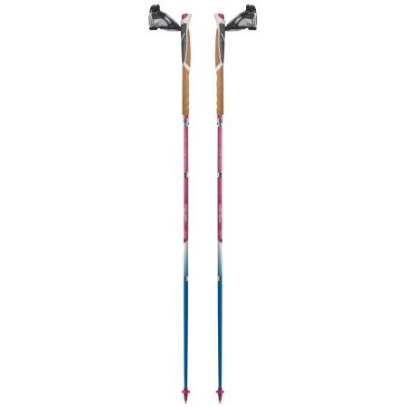 Bastoncini da trail running TSL Trail Carbon 4 Cork Cross Sky rosa/blu SKY