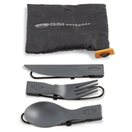 Set di posate GSI Outdoors Tekk Trio Folding Cutlery Set