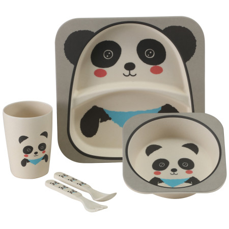Vystavený dětský set Vango Bamboo Panda Kids Set bianco/grigio