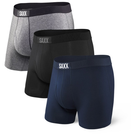 Boxer Saxx Vibe Boxer Modern Fit 3-pack nero/grigio Black/Grey/Blue