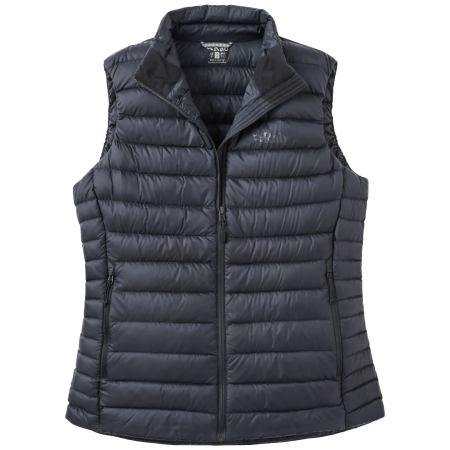 Gilet da donna Rab Microlight Down Vest nero