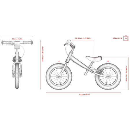 Bicicletta senza pedali Yedoo TooToo